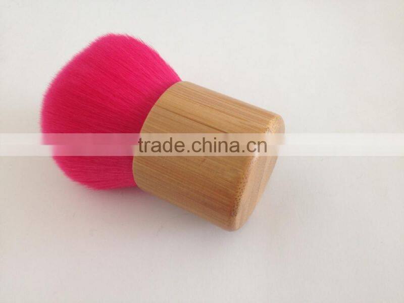 bamboo handle powder brush,pink kabuki makeup brush