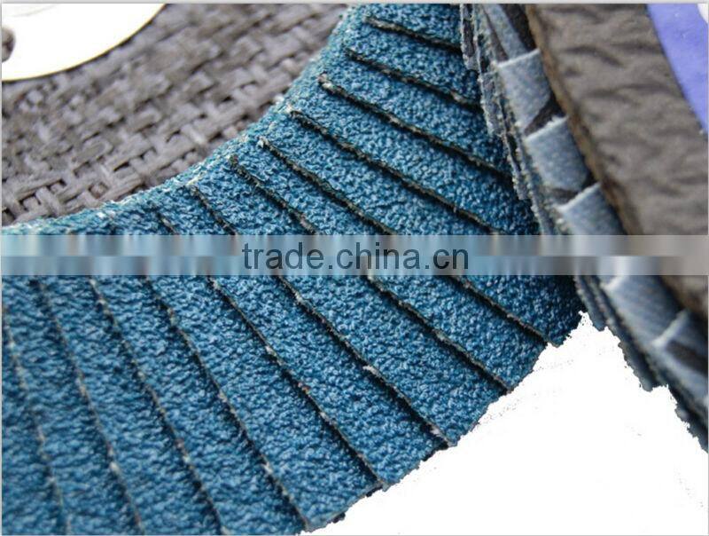 5'' Blue Zirconia Flap Disc with fiber glass