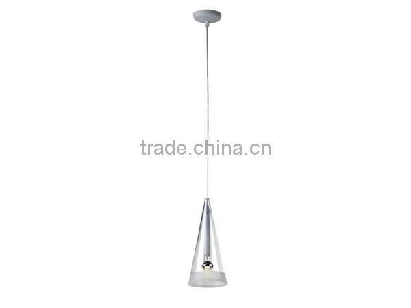single glass solar hanging light in white color