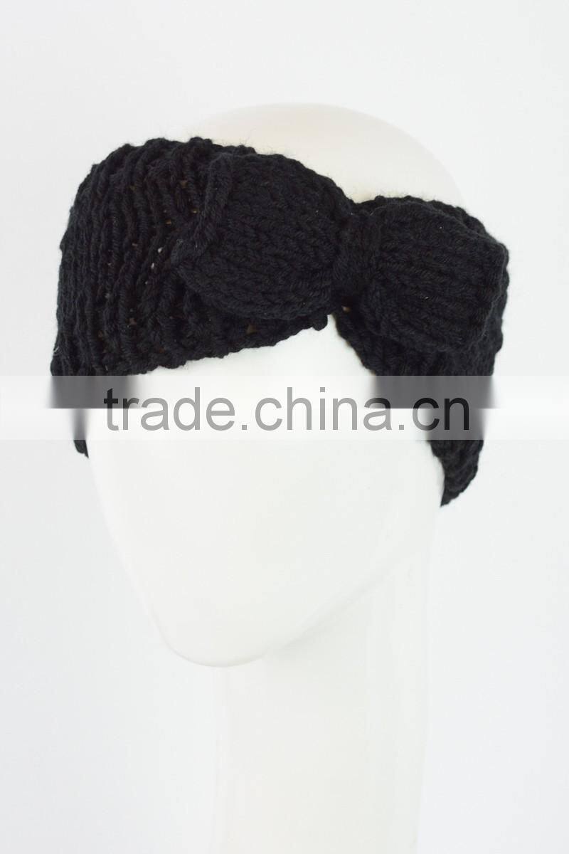 Fashion Womens Winter Crochet Knit Bowknot Headbands