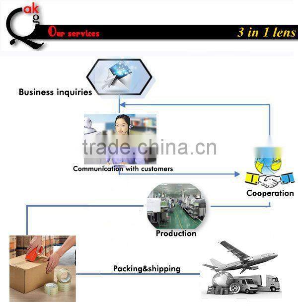 mobile phone accessories 3 in 1 lens kit 180 Degree Fisheye Lens wide Angle lens Micro Lens for samsung iphone 6