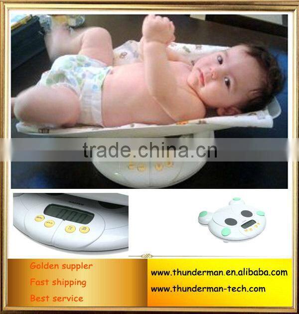 Electronic baby weighing scale with removable platform