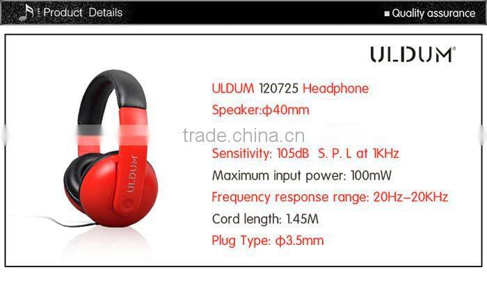ULDUM brand stereo DJ headphone heavy bass gaming headset for mp3