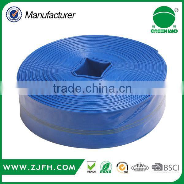 high quality 2bar 3bar 4bar PVC layflat hose water irrigation manufacturer
