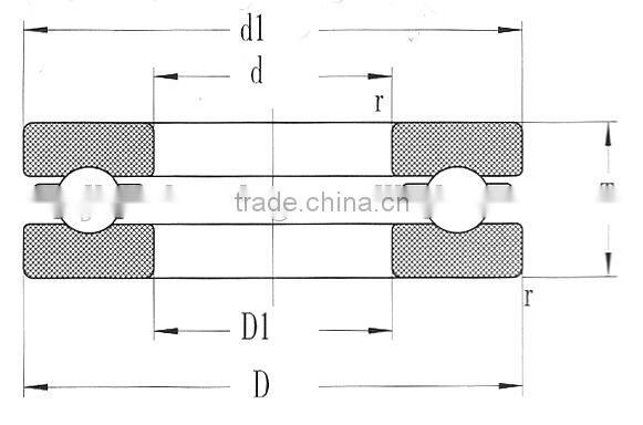 thrust ball bearing 51100 51200 51300 51400 52200 52300 51105 51106