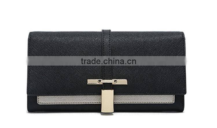 Newest ladies design saffiano wallet from custom wallet maker