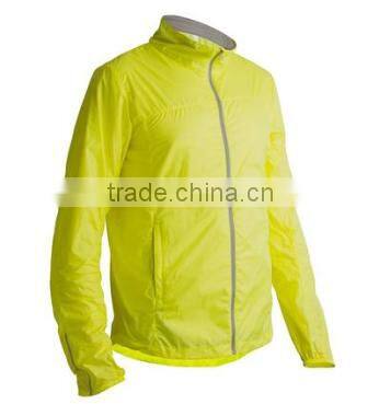 Mens outwear suntan-proof wear UV-protection wear breathable windbreaker Yellow