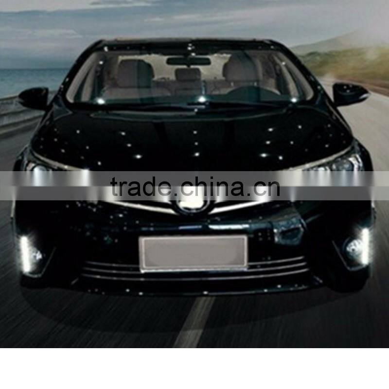 Led DRL Fog Driving Lamp For Toyota Corolla 2014 Car-styling Led Daytime Running Light For Corolla 2014 Daylights White