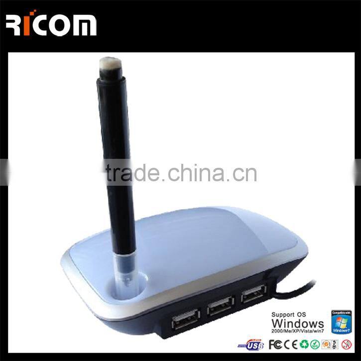 illuminated memo pad with usb hub