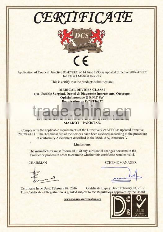 Autopsy and Cartilage Surgical Knives Medical Instruments Virchow Knife