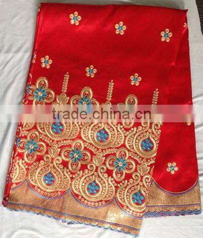 African george wrapper raw silk george fabric for dress in stock