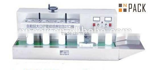 Continous bottle aluminum foil sealing machine