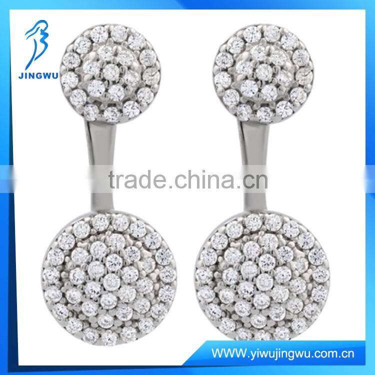 Sterling Silver Front and Back Fashion Earrings 2016