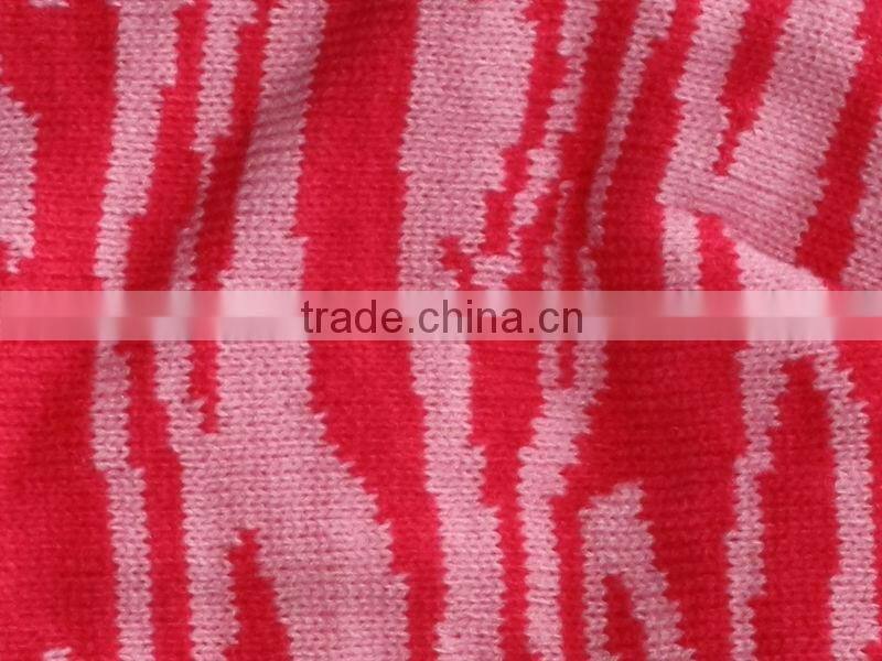 rose and pink fir zebra knit fashion hat beanie for women