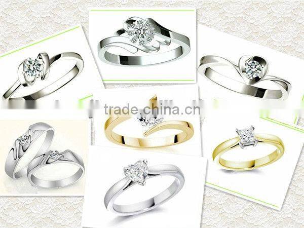 2013 Jewelry fashion diamond rings collection new design rings for couples