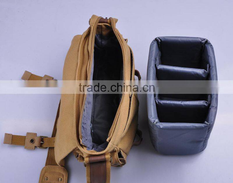 Hot sale new design Classic Waterproof Canvas Dslr Camera shoulder bag