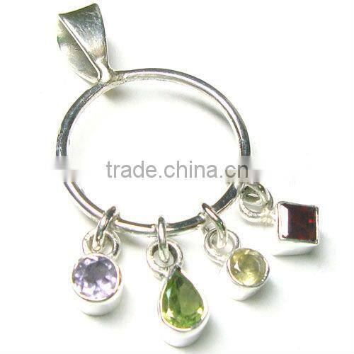 Natural Tibetan Turquoise 925 Sterling Silver Fashion Pendant