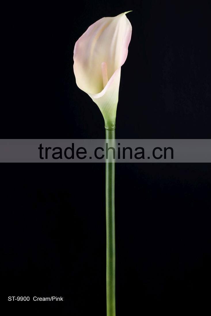 64 cm PVC Real Touch Calla Lily Spray Artificial Flower