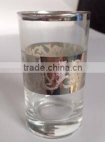 6pcs gold/silver plating glassware set/arabic glassware