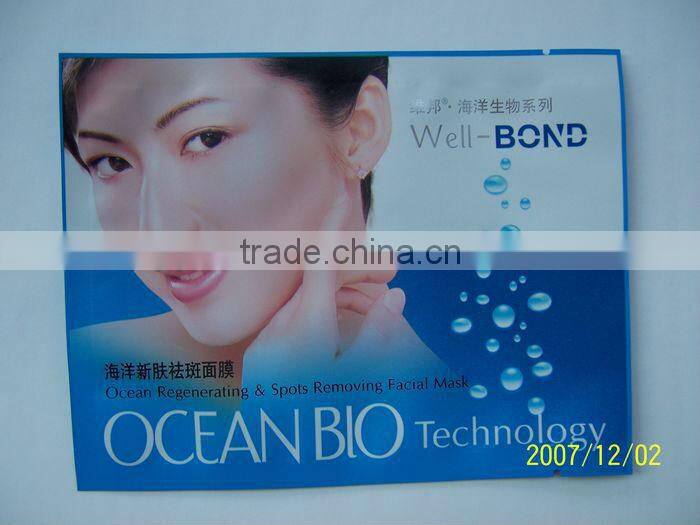 plastcic face mask bag with moisture water with zipper