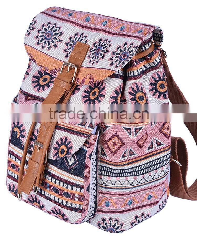 new style soft canvas backpack bag women
