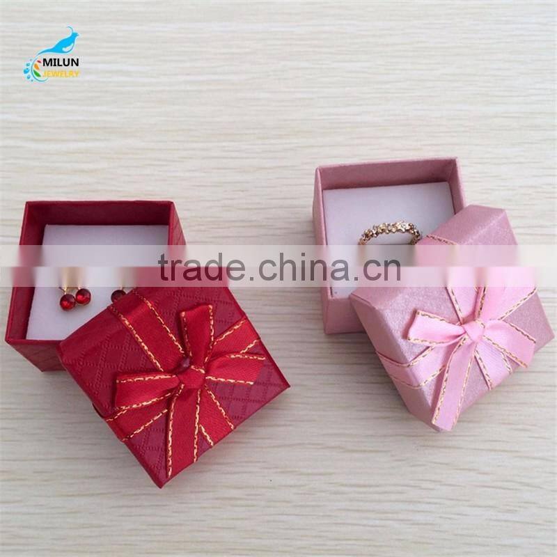 Bowknot earrings ring box Jewelry box
