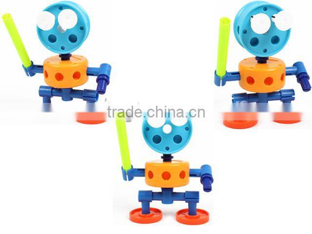 Most popular building block toys funny building robot series toys for education