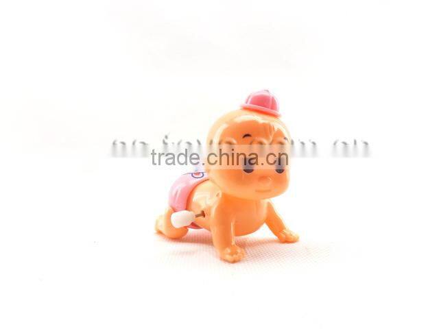 Wind up funny plastic crawling baby dolls