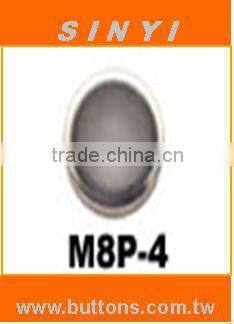 Press Snap Fastener Customs Cap Rubber CAP 15mm