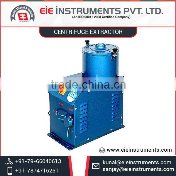 Hand Operated and Motorised Electrically Driven Asphalt Centrifuge Extractor