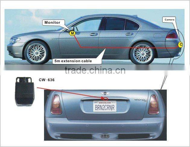 5" Digital Reversing system with waterproof camera