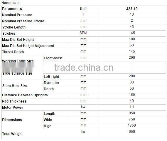 Auto punch press machine hydraulic hot sale