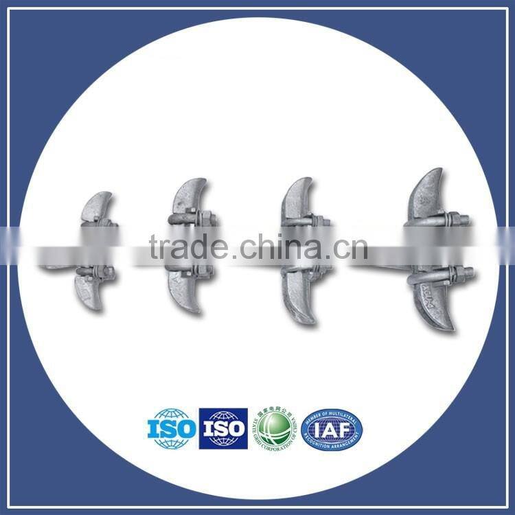 Supply All types of clamps Galvanized steeel ftth cable wedge clamp Cast iron adjustable type Wedge clamp/Power Hardware