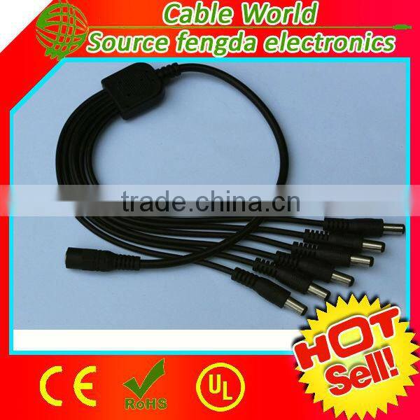 DC 5.5 mm extension power cable 1 female to 2 male