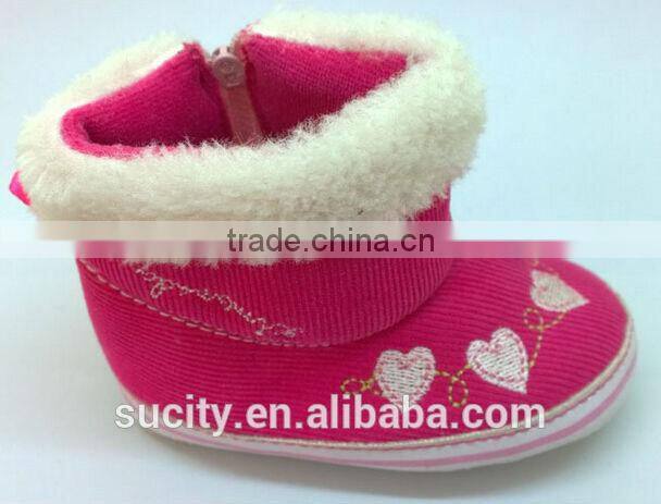 wholesale beautiful global warming baby shoes with zipper