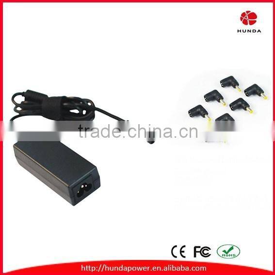 Universal 40W Mini AC Adapter Charger + power cord: for 9.5V, 10.5V, 12V, 19V, 19.5V, 20V laptop