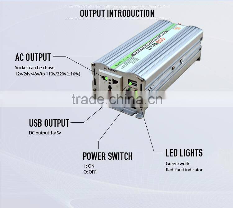 inversor 12v 220v, 500 watt motor inverter, 220v/230v converter for sale