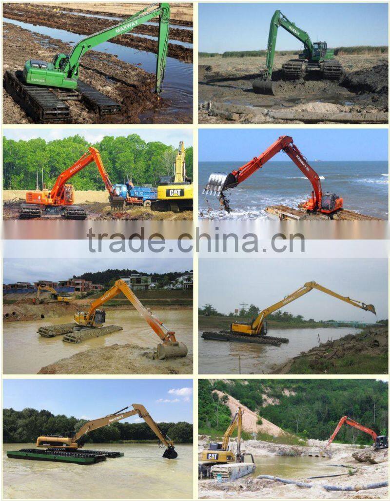 Amphibious Excavator Pontoon Undercarriage , Suitable to 20 to 23Ton Class Excavator , Model: MAX200PU