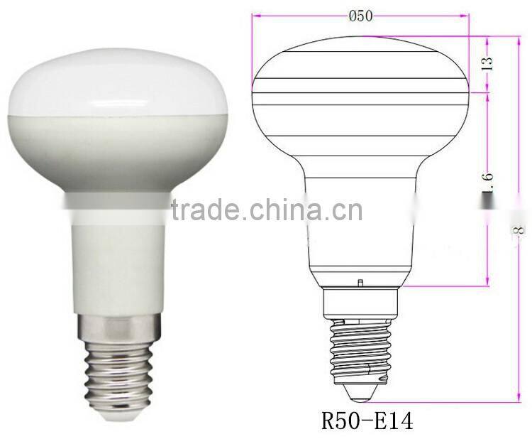 Elegant design hotsale aluminum plastic smd led light e14 bulb