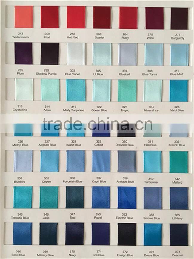 Wholesale 100% Polyester 1/8 inch Double Face Ribbon Satin, Double Side Satin Ribbon