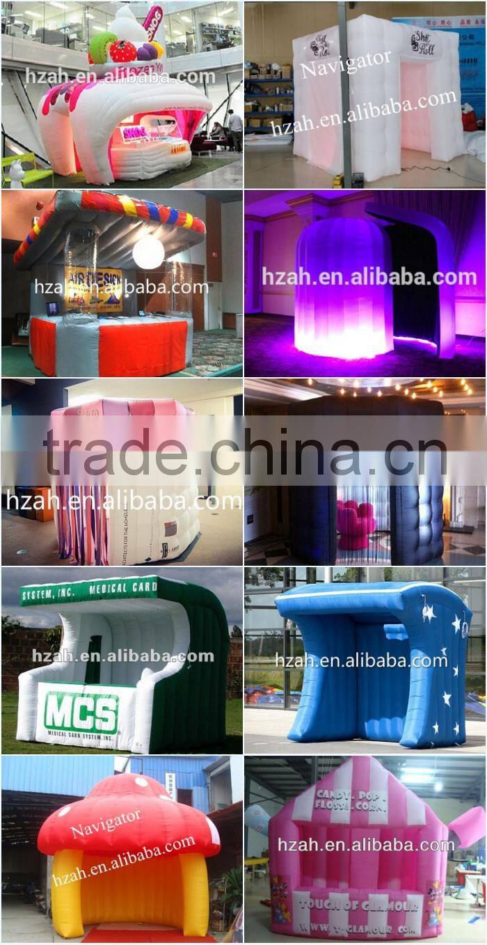 Events Decoration Led Inflatable Photo Booth with Two Door for Sale