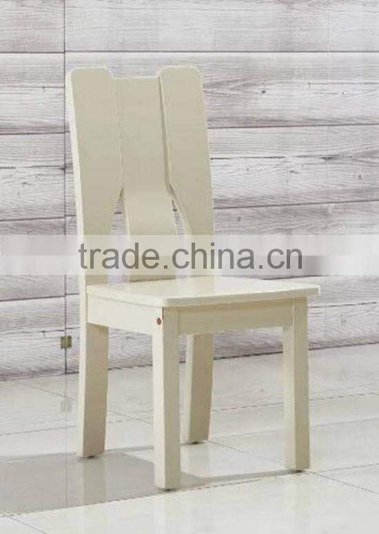 ergonomic leather seat dining room chair wooden high gloss dining chair