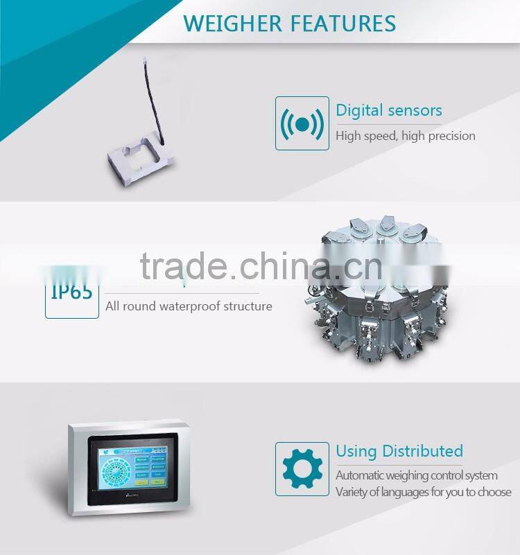 14 heads 2.5L double door electronic weighing scales