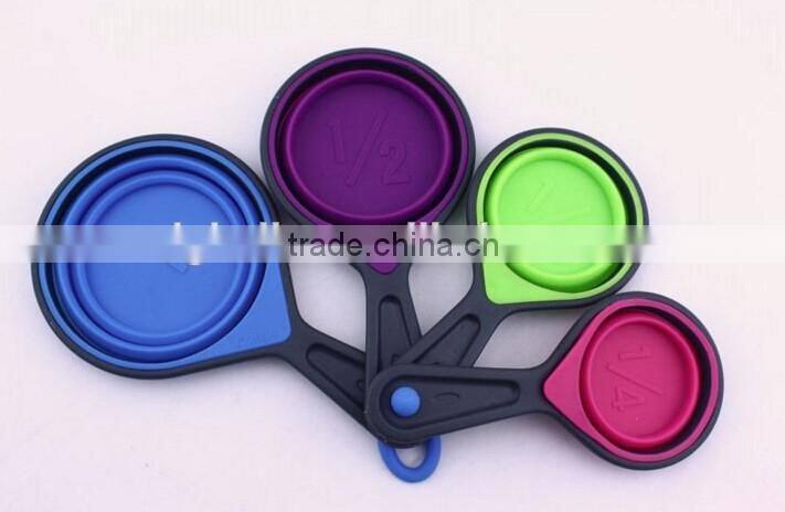 4Pcs Collapsible Silicone Measuring Cups Set