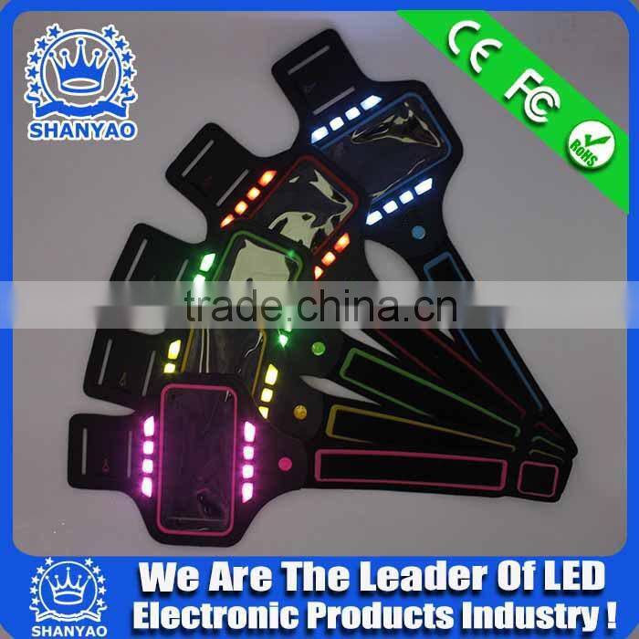 2015 Hot Selling Glowing Mobile Phone Armlet