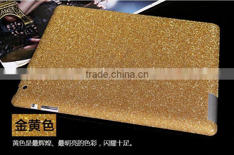 Super Slim Bling Bling Glitter Full Body Diamond Tablet Case For iPad Sticker Wrap Skin Decal
