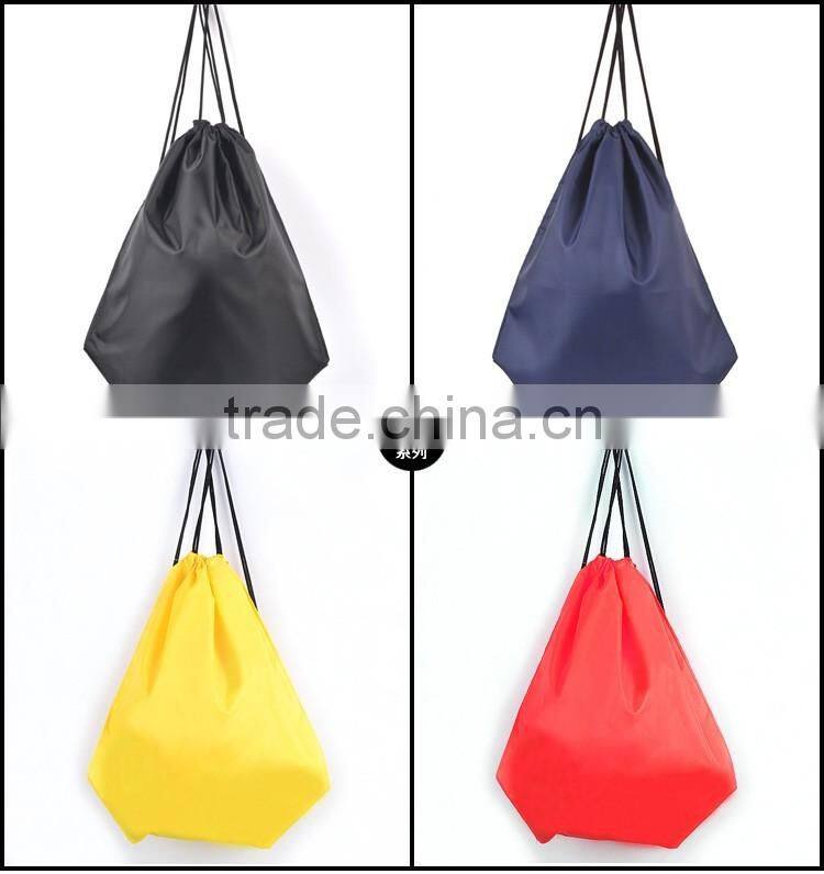 Smiling Face Nylon Drawstring Bags for Adults and Kids Light Riding Backpack Unisex Sports Bags