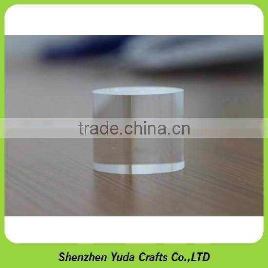 cnc finish clear rod block display high transparency acrylic block cast solid acrylic cylinders