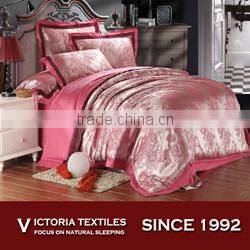 luxury jacquard flower design cotton bedding duvet set