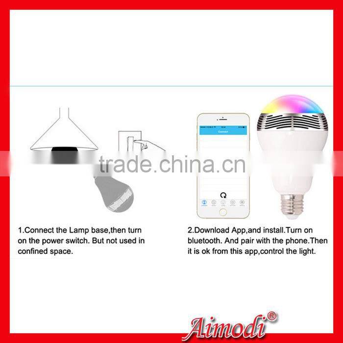 hot selling smart led bulb bluetooth led speaker for 2015 new market